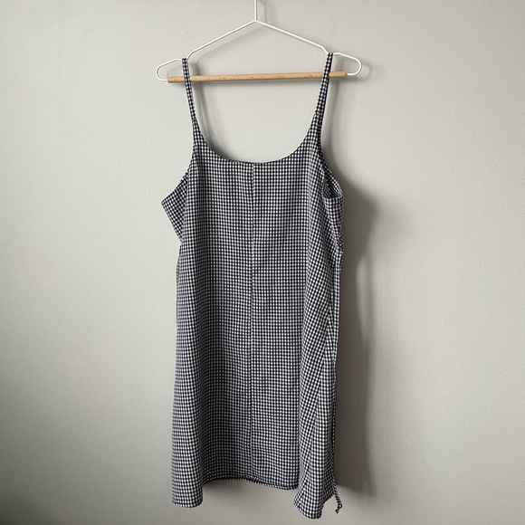 VINTAGE ACCOMPLICE GINGHAM BABYDOLL DRESS SIZE 15/16 - Picture 3 of 11